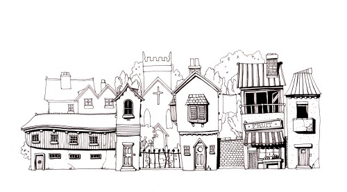 Final black and white sketch