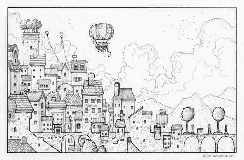 City on the edge of nowhere.