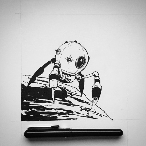 The Lonely Robot. SOLD.